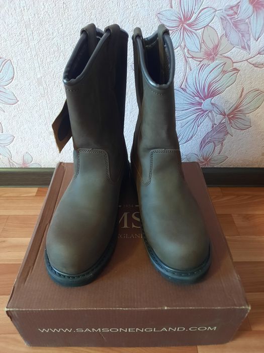 Сапоги рабочие кожаные (Англия)
