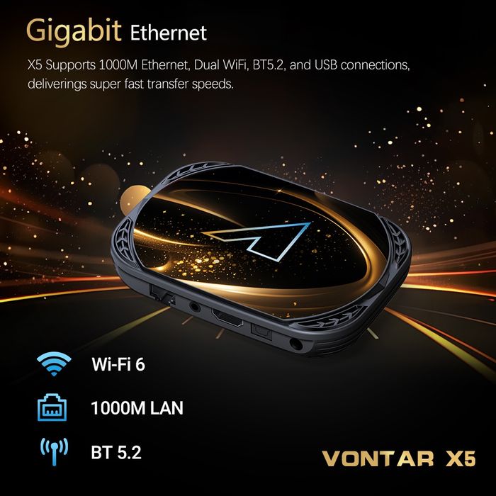 TV BOX Vontar X5 Android 14 iptv 4GB RAM Configurat România