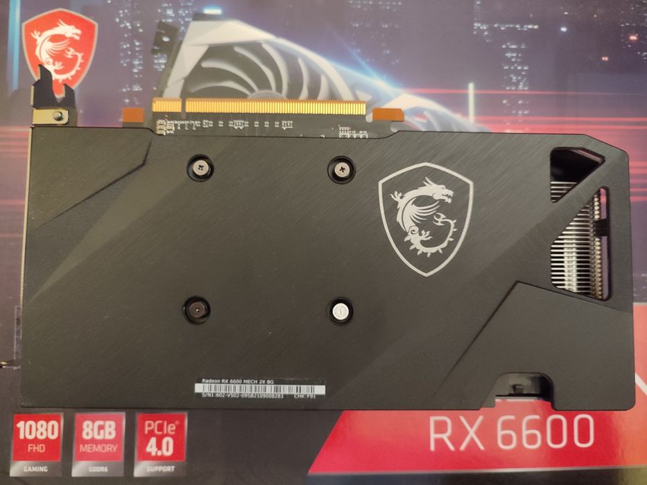 MSI Mach 2x RX 6600 8GB видео карта