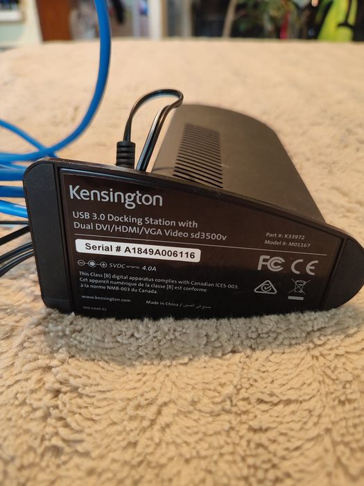 Докинг станция Kensington SD3500v USB 3.0 Dual 2K Video