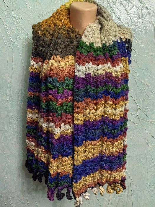 Шарф-палантин..вязаный