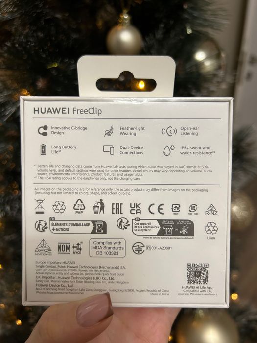 Huawei FreeClip, чисто нови, неотваряни.