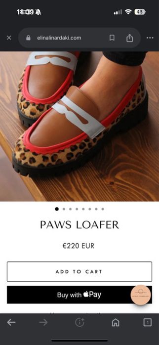 Paws loafer din piele Elina Linardaki