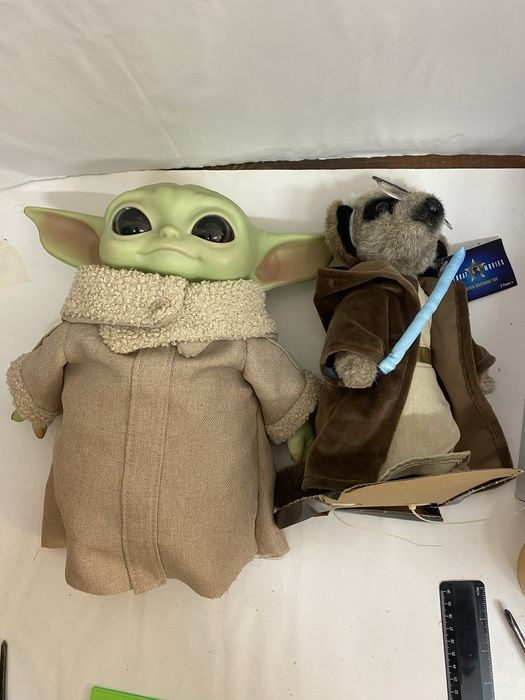 STAR WARS lot 2 jucării din pluș YODA BABY 30 cm