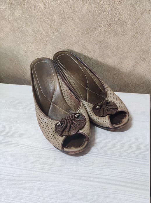 Сабо натуральная кожа