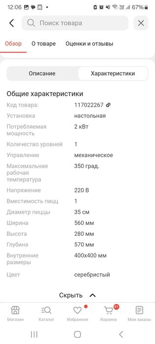 Профессиональная пицца печь