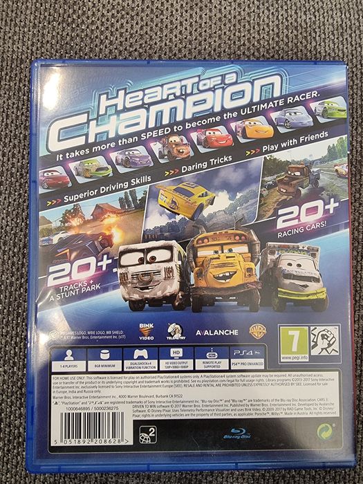 Игра за Ps4,Ps5 Cars 3