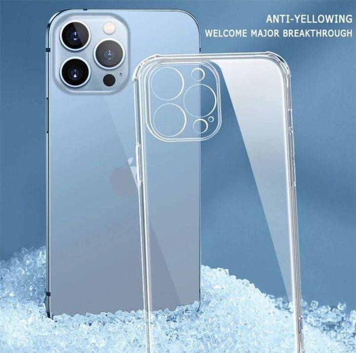 Прозрачен Силиконов Удароустойчив Кейс за Apple iPhone 16 / 15 / 14