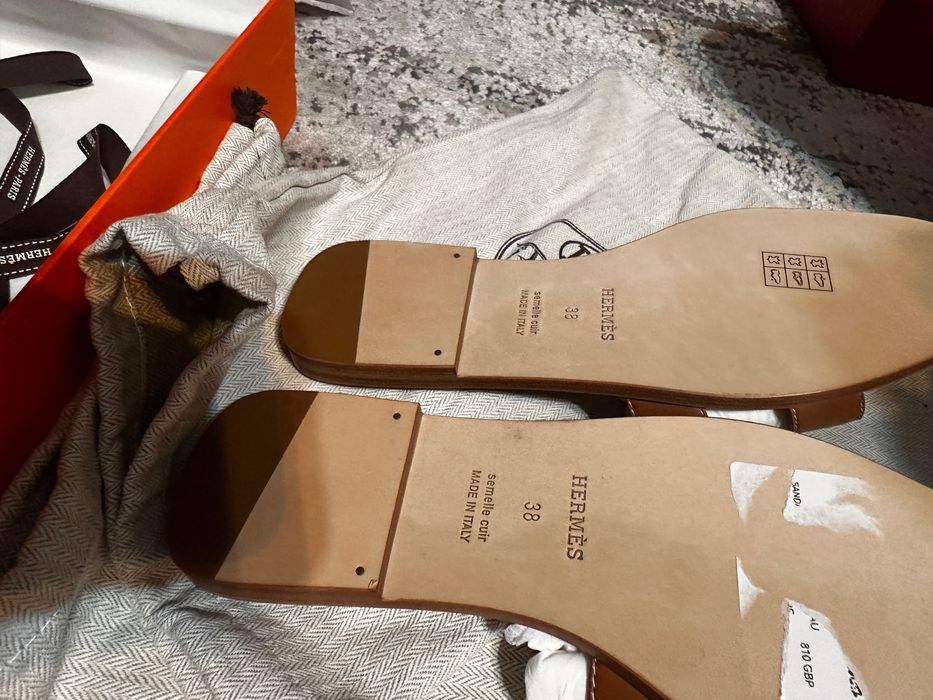 Papuci Hermes Oran maro marime 38