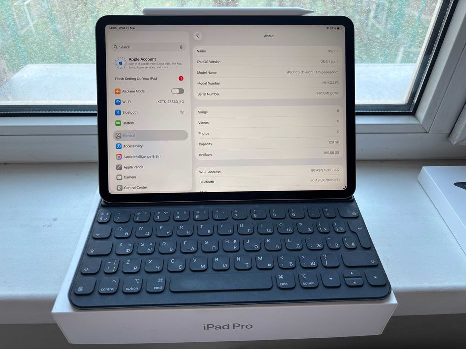 iPad Pro 11" M2 128GB + Apple Pencil + Smart Keyboard