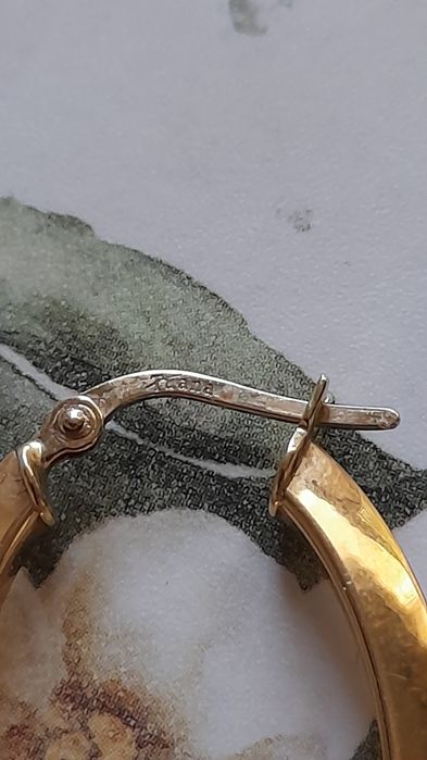 Золотые серьги ,турецкие 585 проба,заводское.