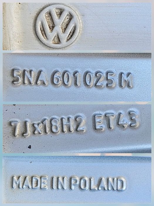 Jante VW 18 Passat 3G B8 R line  235 45 18 Continental vara DOT 2023