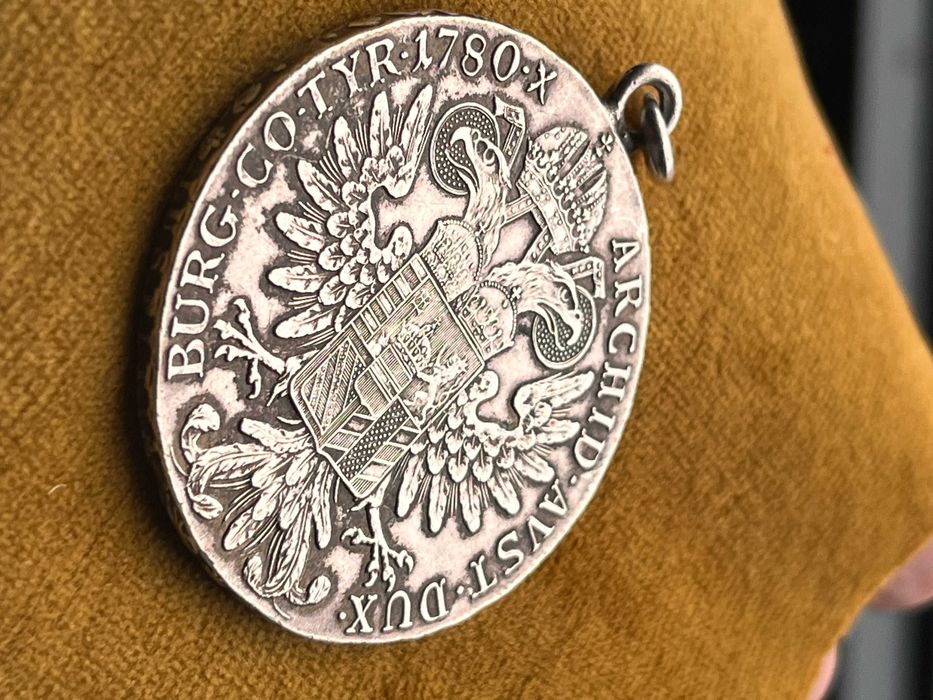 Moneda autentica 1 Taler 1780 Maria Teresia argint (rebatere)