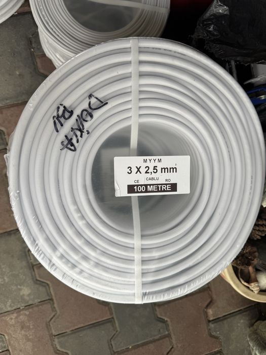 Cablu electric litat myym turcesc 2x1 2x1.5 2x2.5 3x1.5 3x2.5 5x2.5