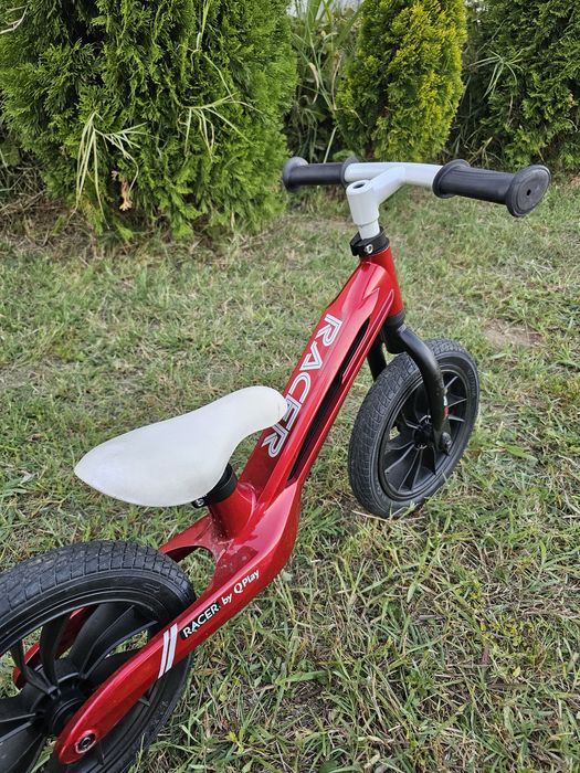 Bicicletă de echilibru copii QPlay Racer 12" – roșie
