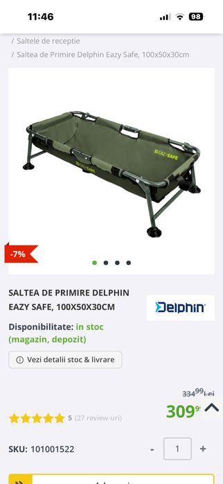 Saltea noua de primit pestele