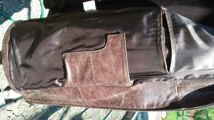 Haina piele naturala, noua, barbateasca, Italia, XL