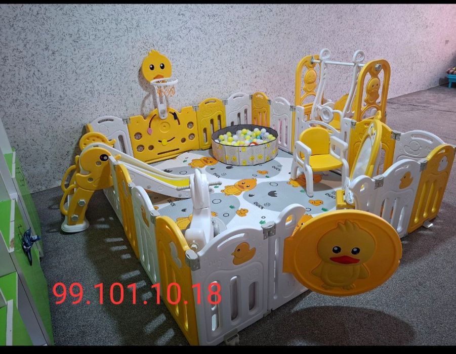 Даставка установка бесплатно Манеж новая для детей