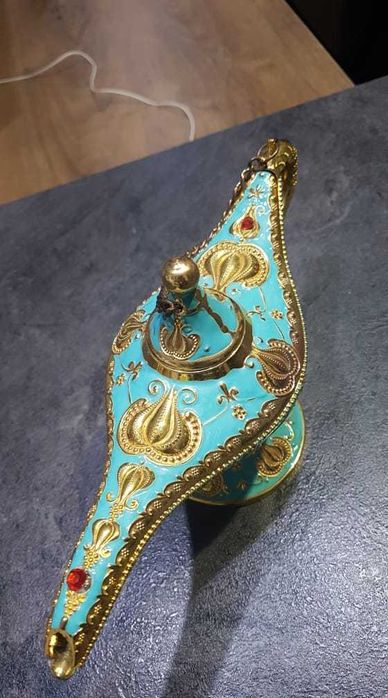 Lampa lui Aladdin din Dubai (albastru, mare) | Perfect pt cadou
