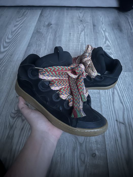 lanvin size 42 negru/maro