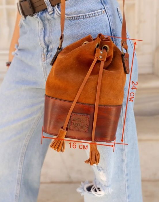 сумка бохо кожанная