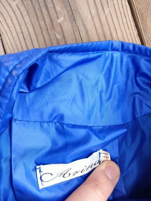 Пуховик синий размер 44