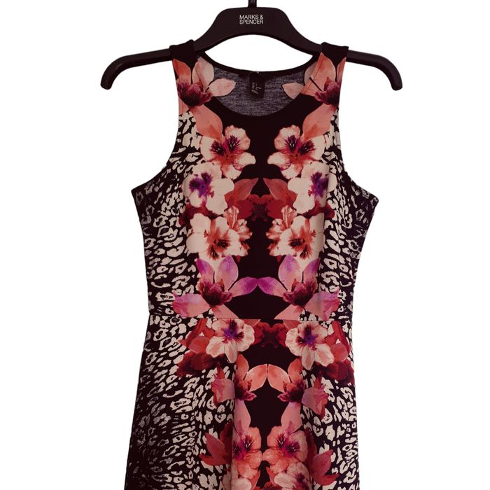 Rochie H&M S, bretele, de vara, cu flori