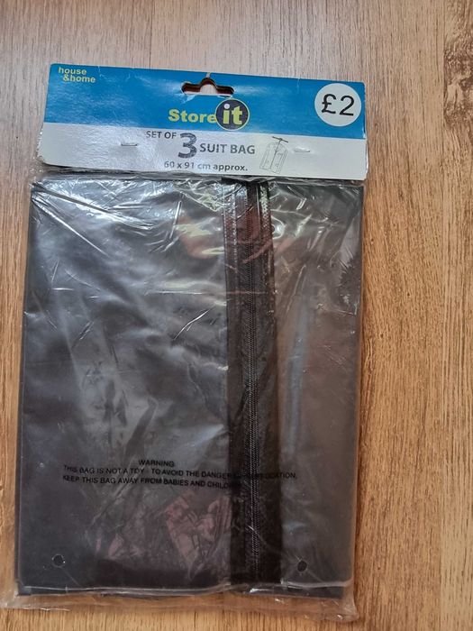 Set 3 Huse protecție haine culoare negru