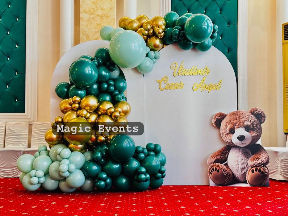 Platforma 360 6 persoane / pachet decoratiuni panou foto pachet nunta-botez
