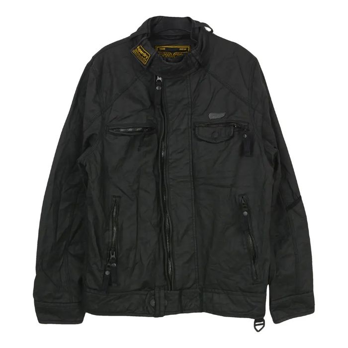 Вощенная байкерская куртка Superdry. Оригинал, размер М, 48.