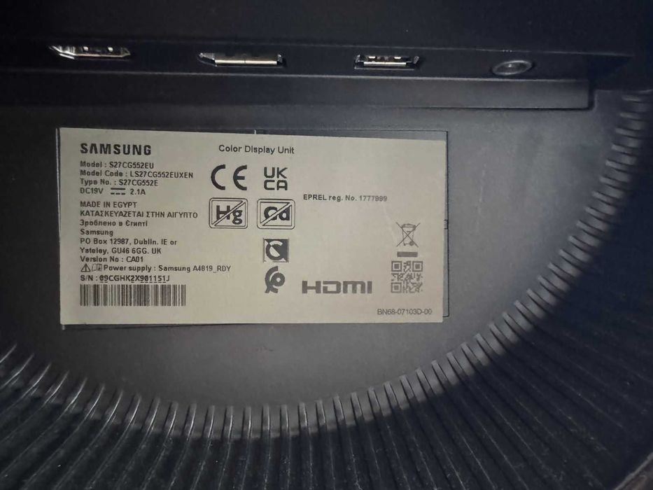 Монитор Samsung Odyssey G5/27