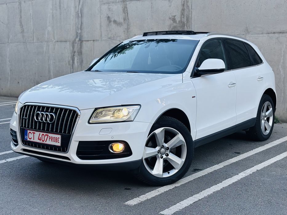 Audi Q5 SLine/2016/Facelift/Quattro/2.0 Tdi 190cp/Euro6/Cutie automata/Plafon panoramic/Anvelope NOI 2026/Camera marsarier/PieleAlcantara/Garantie