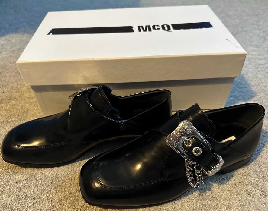 Alexander McQueen loafers, negri, marimea 37