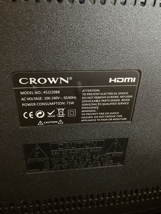 Телевизор Crown 45’