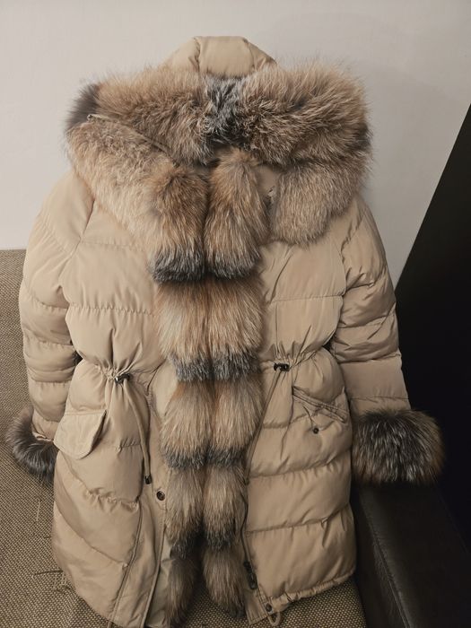 Haina de fas cu blana vulpe aramie