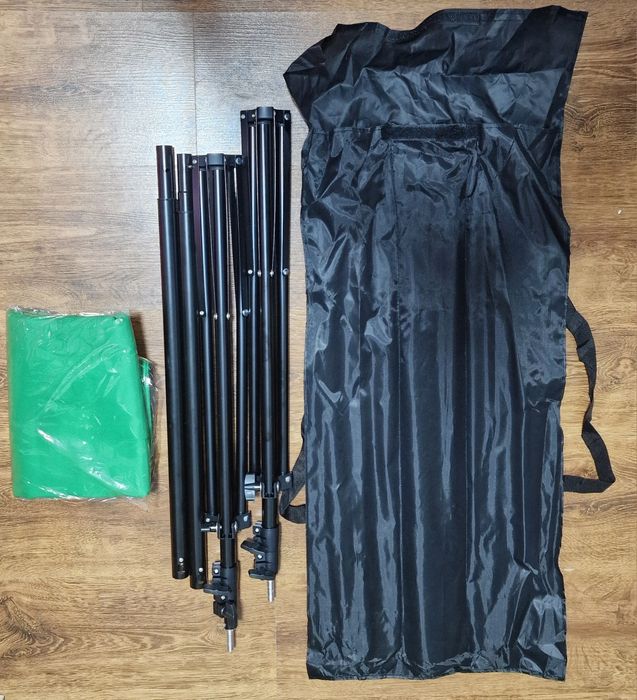 Kit fotografie fundal verde + suport