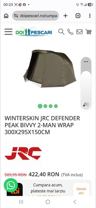 Cort jrc defenser 2 bivy