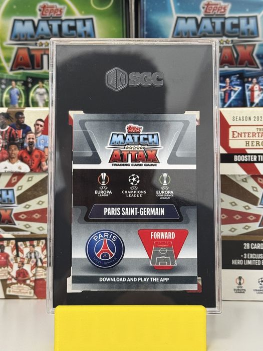 Card Kylian Mbappe - Topps Chrome - PSG 2021/2022 - SGC 10