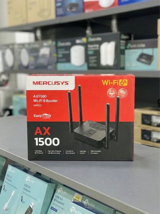 WiFi 6 роутер, гигабитный, двухдиапазонный