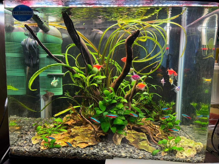 Пълен спектър LED фито лампа 2х56,5 см аквариум и разсад