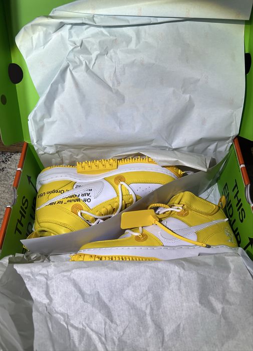 Nike Air Force 1 Mid Off White Varsity Maize