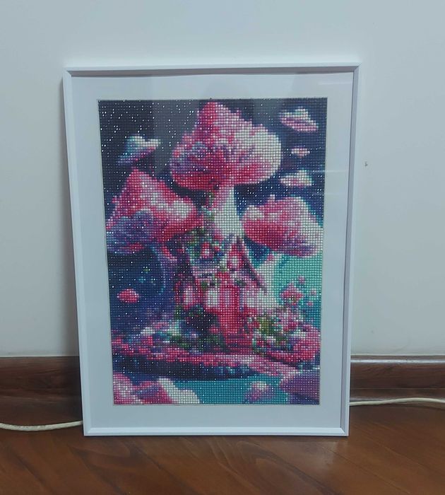 Нареден диамантен гоблен с рамка-чудесен подарък за празниците