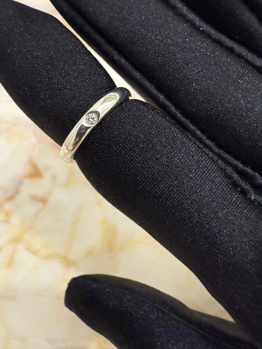 Кольцо Tiffany Co серебро с бриллиантом