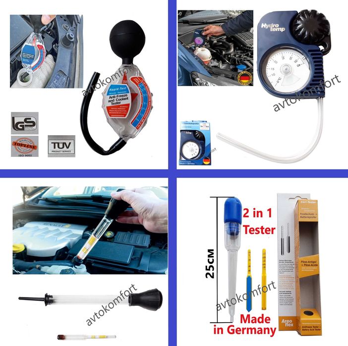 Тестер За Антифриз Уред За Измерване Немски Професионален