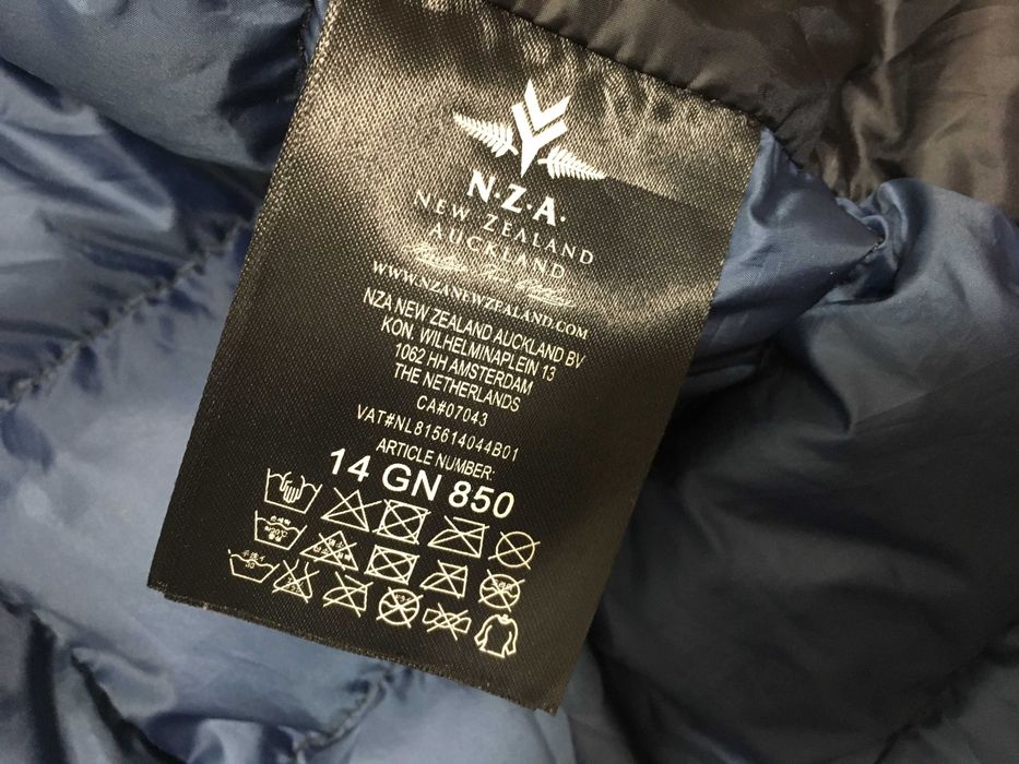 ''NZA New Zealand Auckland''оригинално мъжко пухено яке Л размер