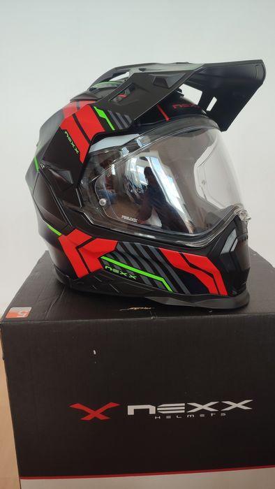 Casca moto adventure Nexx X. WED2, fibra de sticla, S + intercom Sena
