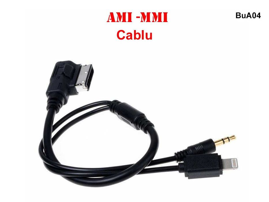 Cablu AUX 3.5mm Apple iPhone AMI MMI pentru Audi VW - BuA04