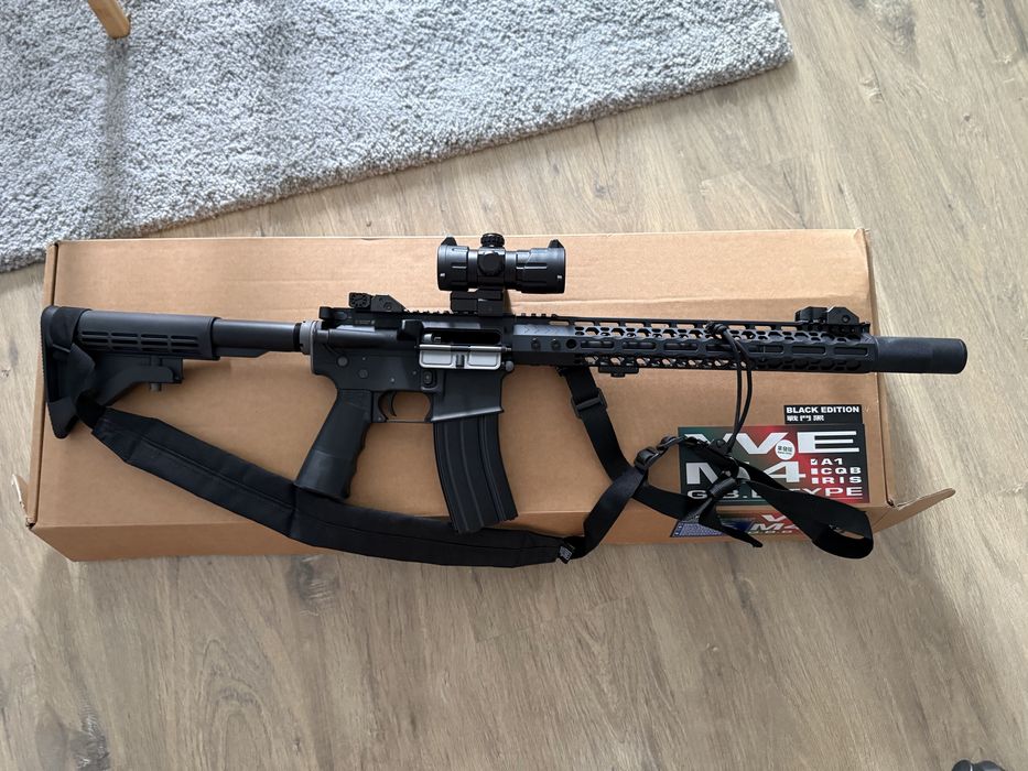 Arma airsoft WE M4 A1 Gas Blow Back Green Gas GBB
