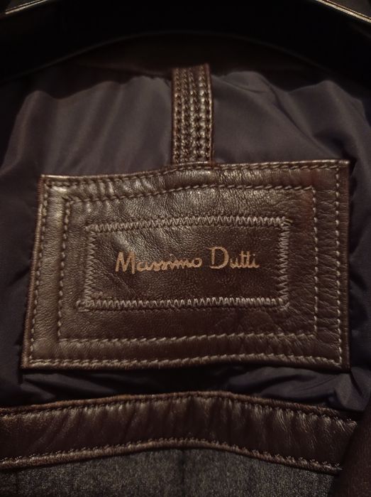 Кожаная куртка massimo dutti