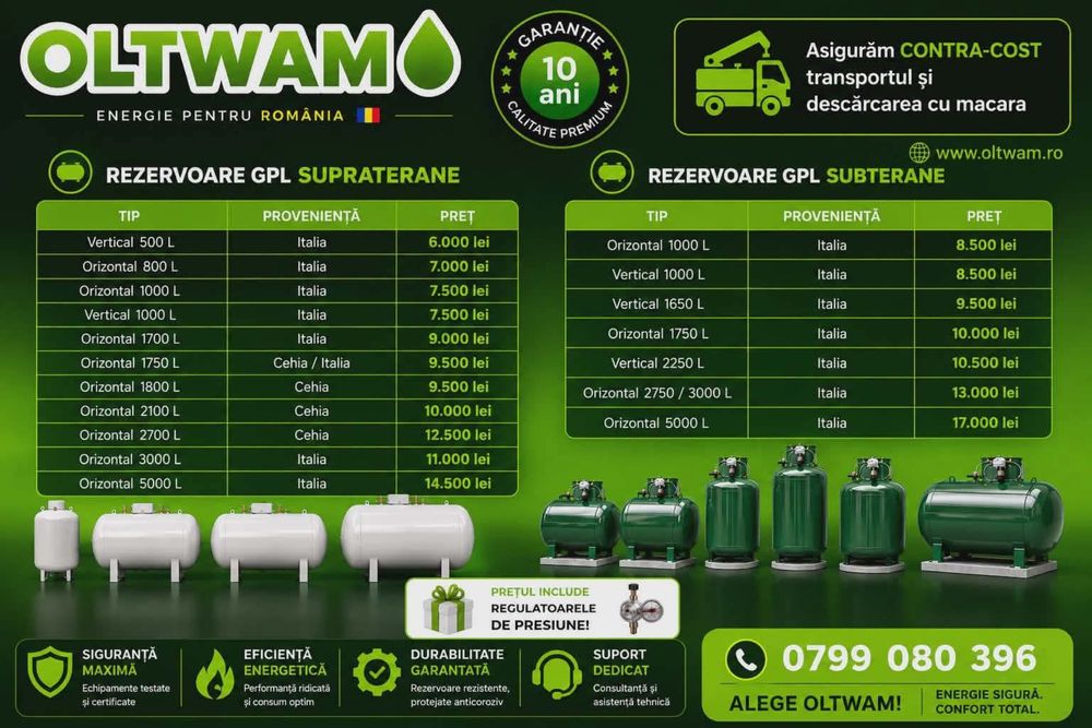 Rezervoare GPL diferite capacitati